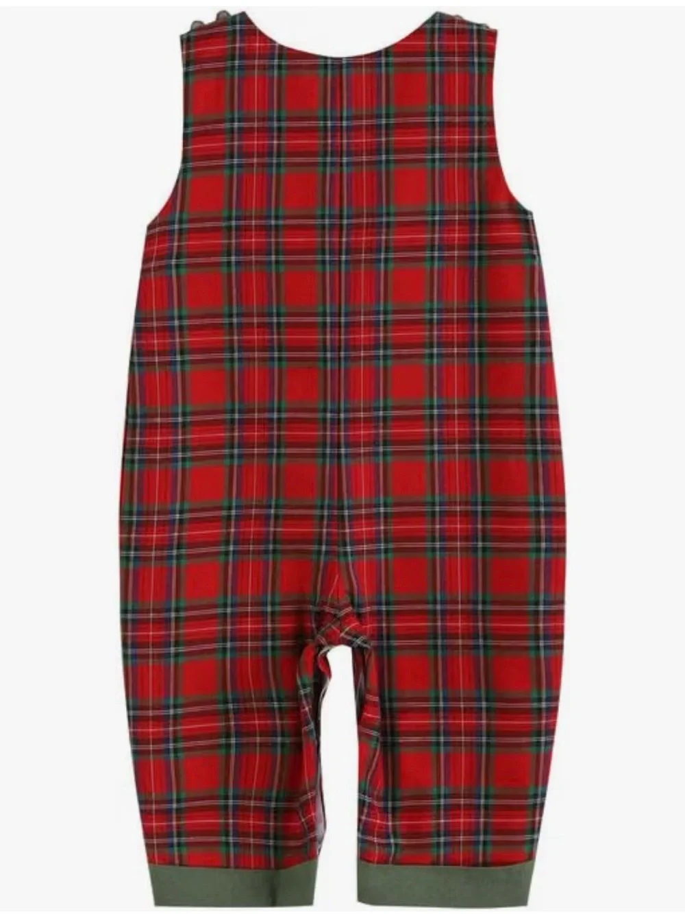 Red Plaid Smocked Truck Pajama Set - Classic Kids Sleepwear